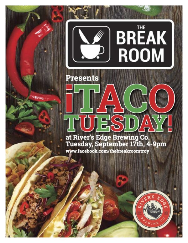 Taco Tuesday with the Break Room on September 17th