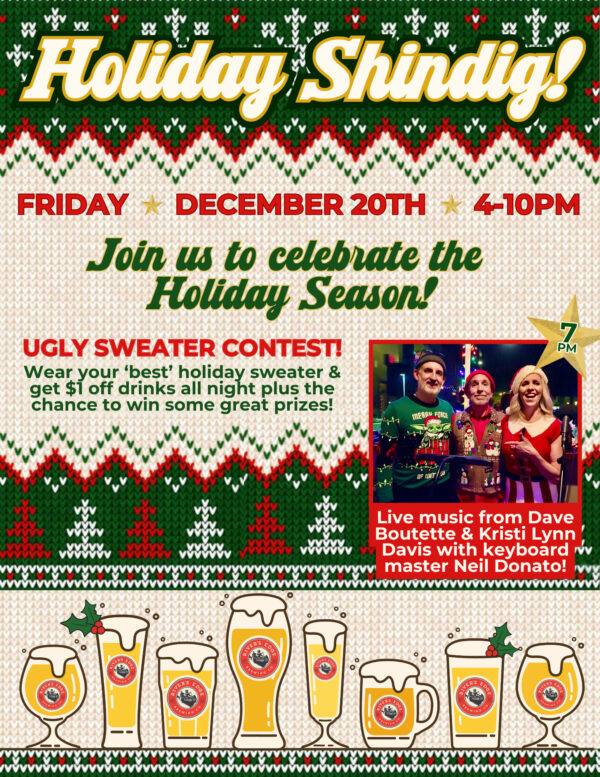 Holiday shindig and ugly sweater party