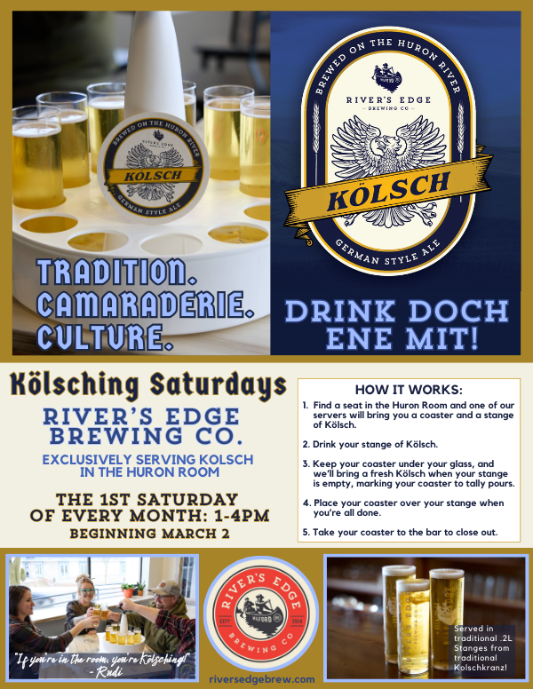 Kolsching Saturday 1-4pm the first Saturday of every month