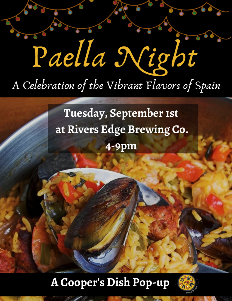 cooper's dish paella night