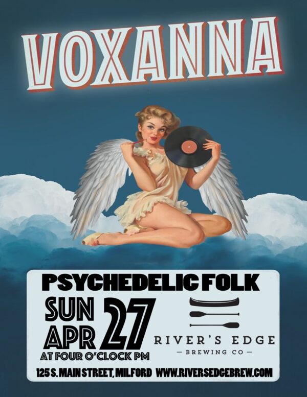 LIve music from Voxanna on April 27th at 4pm