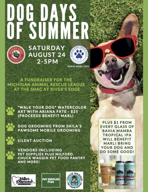 Dog Days fundraiser for MARL on August 24th.