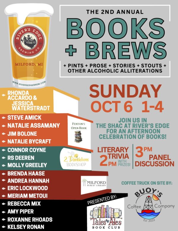 2nd Annual Books & Brews on October 6th