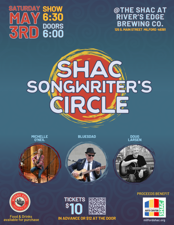 SHAC songwriters circle on May 3rd